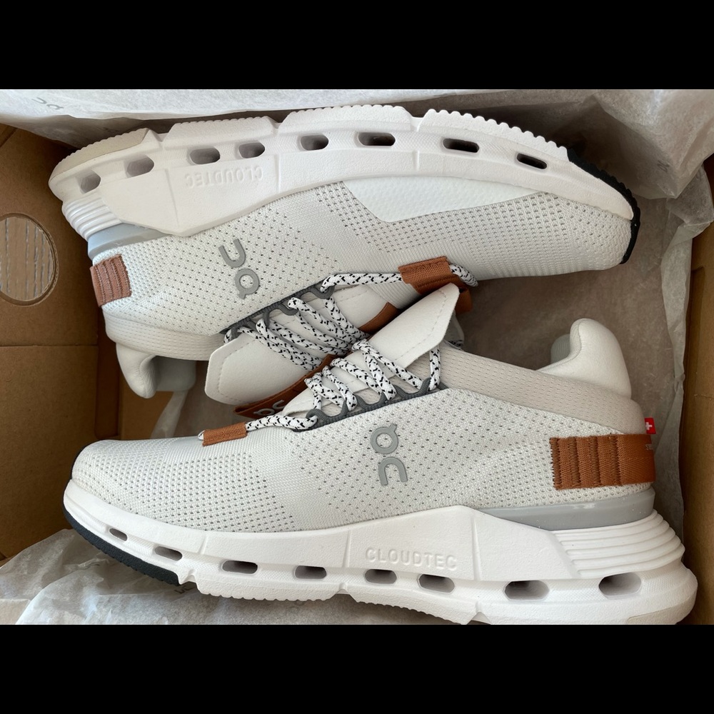 On Cloud Cloudnova White/Pearl women’s size 7